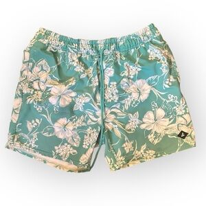 Sperry Tropical Print Swim Trunks Size Large